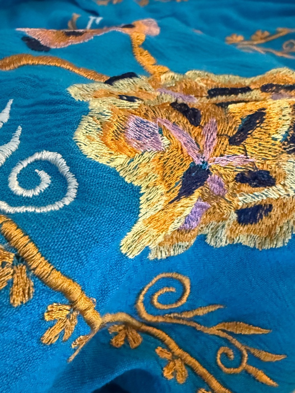 Free People Cora Embroidery Mini Dress Blue Coachella Stagecoach Festival - Picture 7 of 13